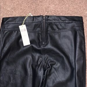 BCBGeneration Faux Matte Leather Motorcycle Pant.